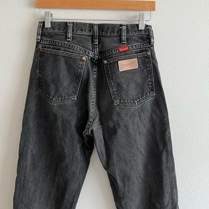 Black Straight Leg Wrangler Jeans